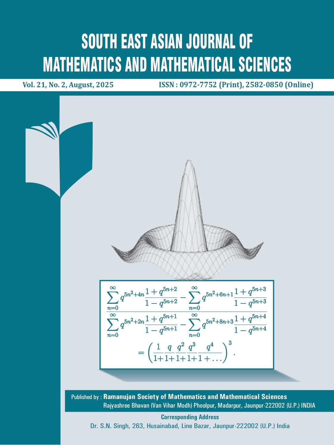 					View Vol. 21 No. 2 (2025): South East Asian Journal of Mathematics and Mathematical Sciences
				