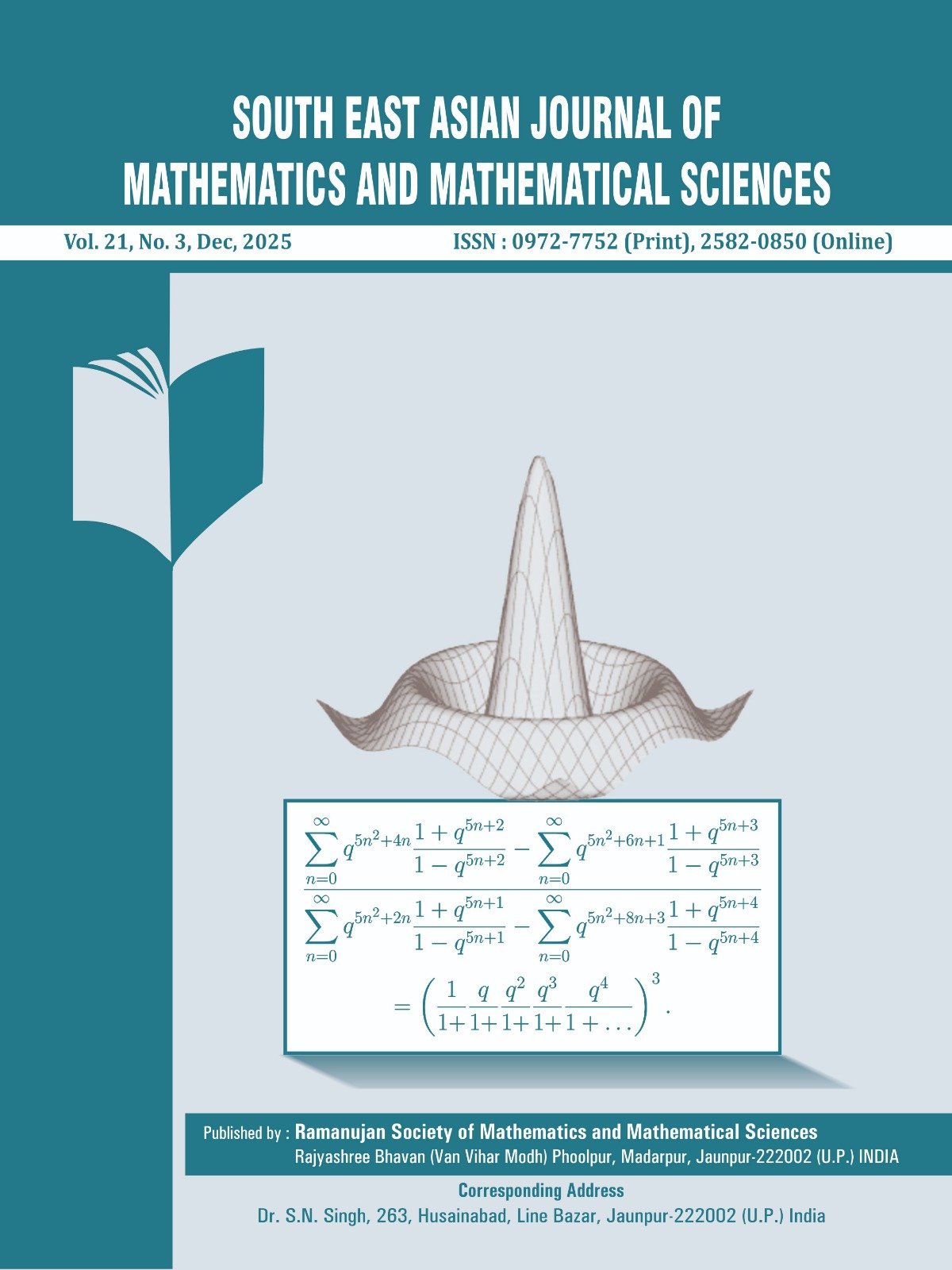					View Vol. 21 No. 3 (2025): South East Asian Journal of Mathematics and Mathematical Sciences
				